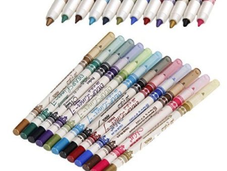 12 Colors M.N. Waterproof Glitter Eyeliner Eyeshadow Lip Pencil Pen Cosmetic Makeup 10006435 Cheap