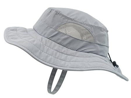 Connectyle Kids UPF 50+ Safari Sun Hat UV Sun Protection Hats Daily Play Hat With Velcro Straps Grey Online