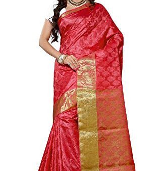 Alankrita Self Design Kanchipuram Art Silk Emboss Tissue Pallu Saree Gajari Color Online