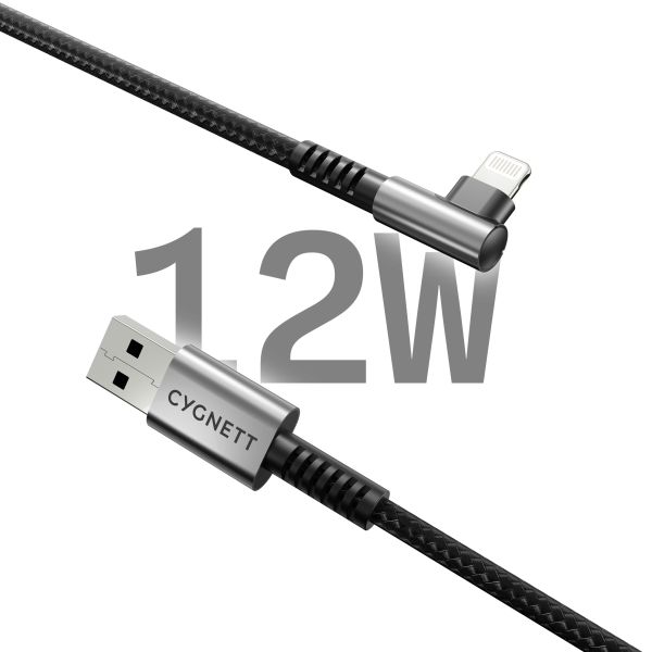 Right Angle Lightning to USB-A Cable - 1M Online now