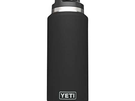 YETI Rambler 36oz Vacuum Insulated Stainless Steel Bottle with Cap, Black DuraCoat Online Sale