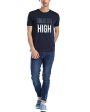 Adro Men s Round Neck Cotton T-Shirt (Navy(SIZE-M) Discount