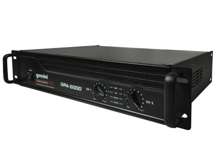 Gemini GPA-6000 5000W Professional DJ Power Amplifier Online