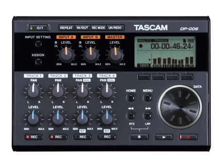 Tascam DP-006 6-Track Digital Pocketstudio Multi-Track Audio Recorder For Sale