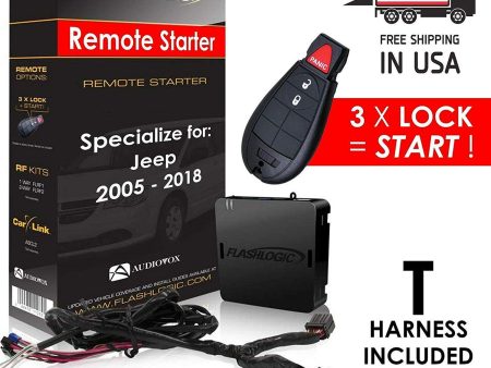 New Flashlogic Plug & Play Remote Start for Jeep 2005-2018 - FLRSCH5   J Hot on Sale