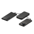 10,000 mAh Power Bank with Integrated Charging Cables - Black Online now