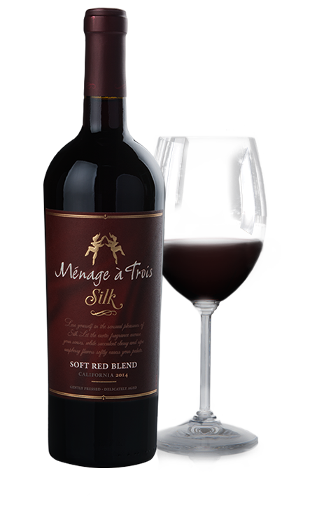 Menage A Trois Soft Red Blend Silk - 750ML For Sale