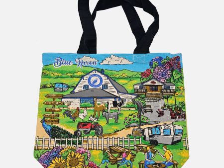 Blue Heron Tote Shopper Bag on Sale